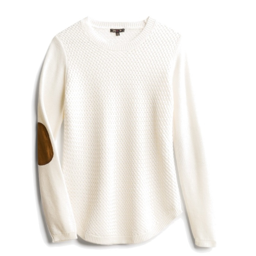 NWT Lety&Me Josey Elbow Patch Pullover